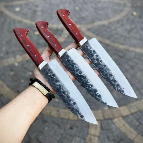 چاقو سانتاکو مخصوص سر آشپز تیغه فولادی دسته پادوک